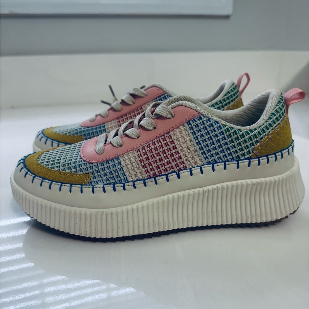 Nicole Miller Multicolor Platform Sneakers